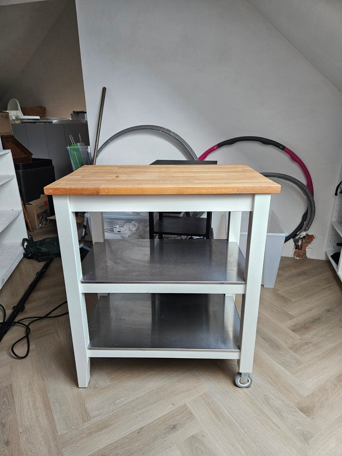Mobiel keukeneiland Ikea, Huis en Inrichting, Keuken | Keukenelementen, Ophalen, Gebruikt, Bruin, 50 tot 100 cm