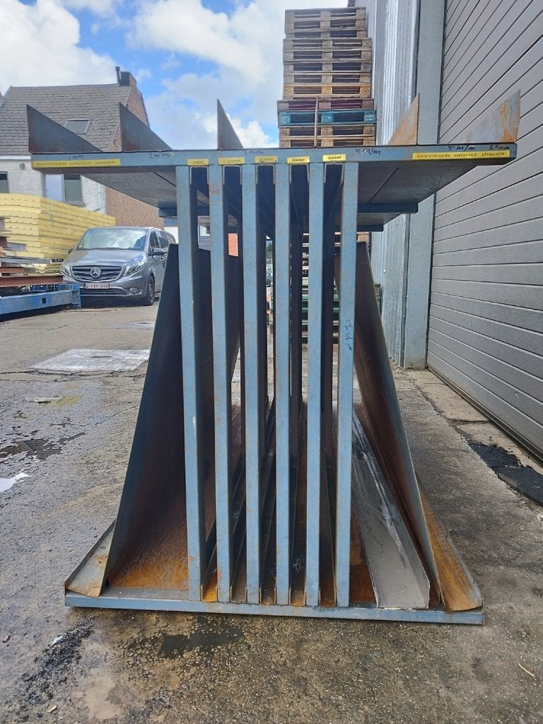 Metaalplaten rek - staalplaten stockeren 200 x 110 x 103 cm, Ophalen of Verzenden, Platen rek, Info@timshop.be, Geen idee
