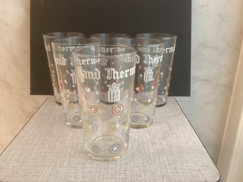 Gand Thermal. Oude water- limonade glaasjes, Collections, Verres & Petits Verres, Enlèvement ou Envoi, Comme neuf