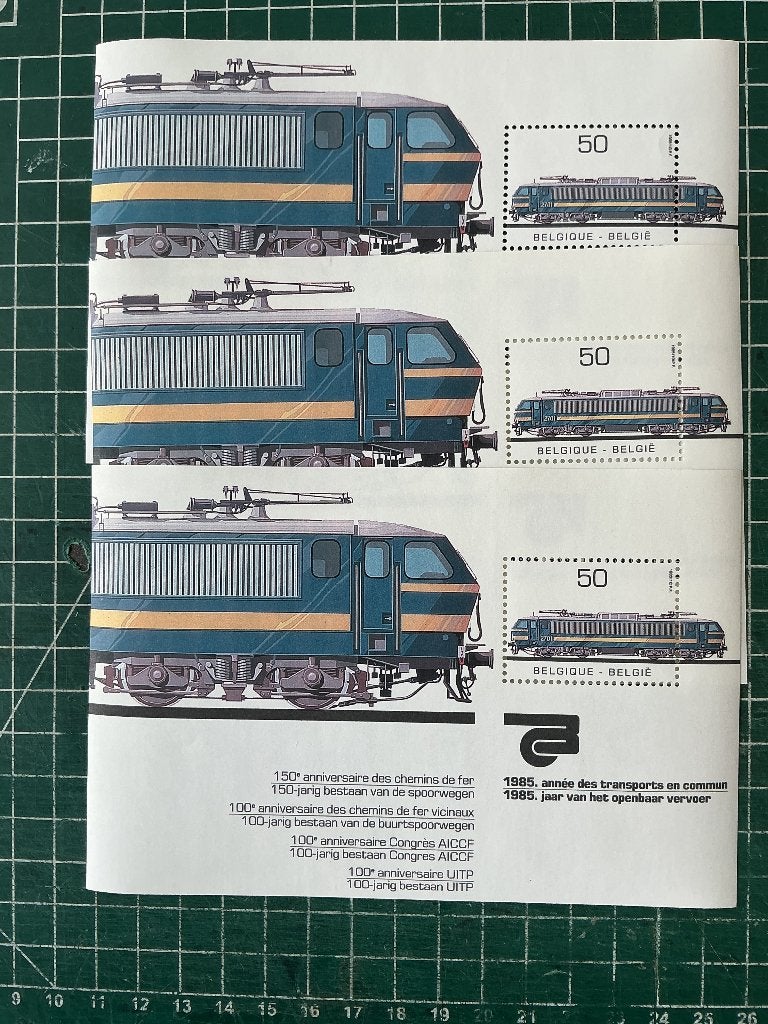 NMBS postzegels Bpost, Postzegels en Munten, 1 plakker, Niet gestempeld, Ophalen of Verzenden, Postfris
