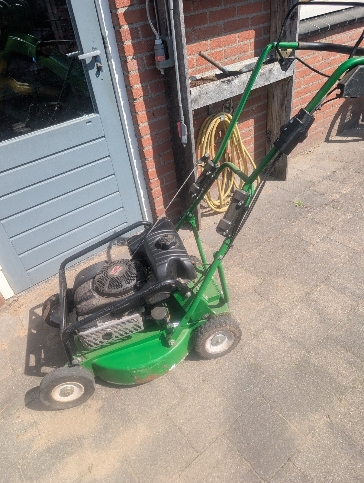 Ruw tereinmaaier gazonmaaier mulch zij uitworp, Ophalen
