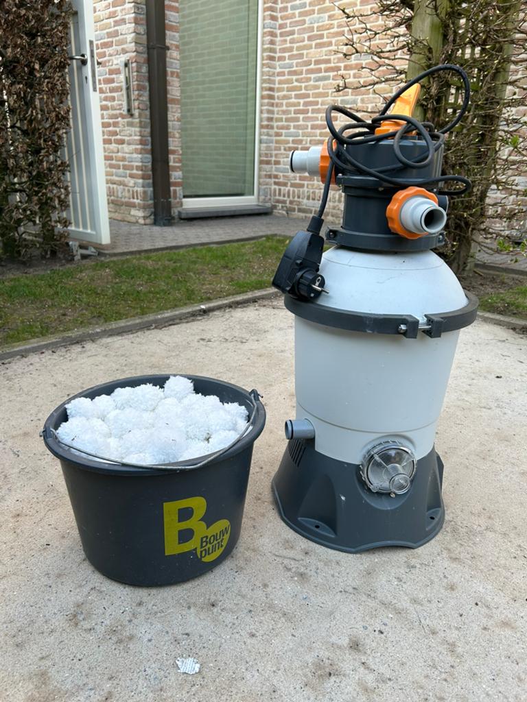 Zwembad filterpomp, Tuin en Terras, Ophalen, Zo goed als nieuw