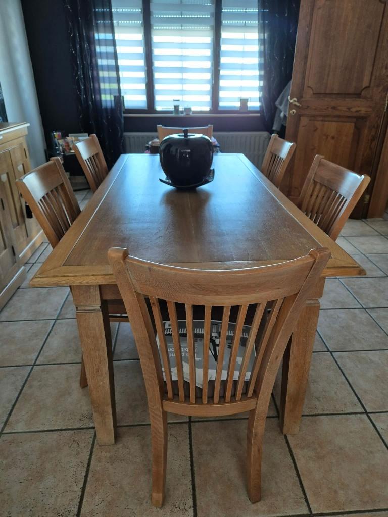 Salle a manger, Enlèvement, Comme neuf, Chêne clair