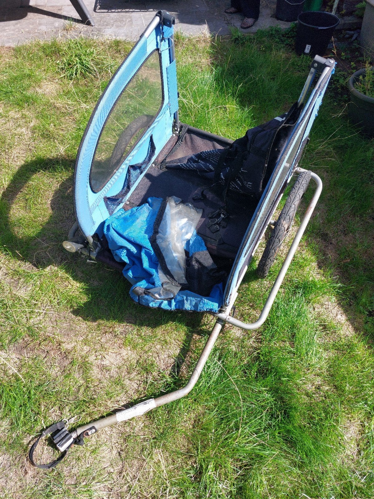 oude fietskar om op te knappen, Enlèvement, Utilisé, Remorque à bagages, Pliable