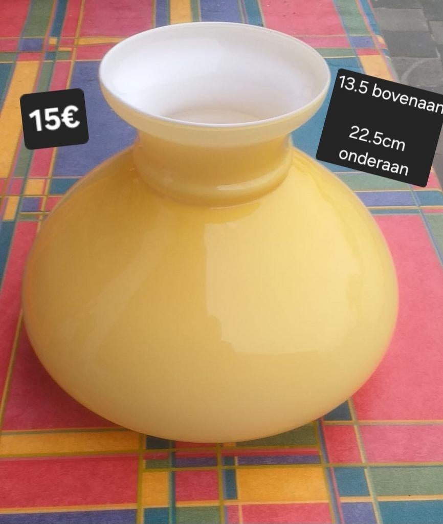 Opaline lampekap, Antiek en Kunst, Ophalen