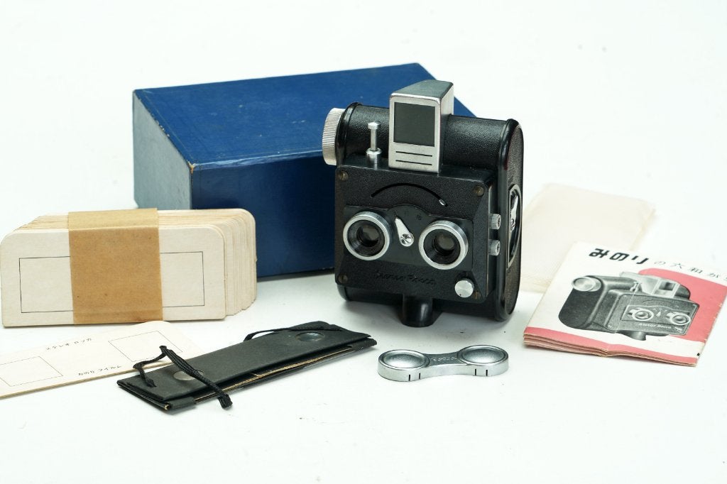 Rokuwa Stereo Rocca set– Rare Bakelite stereo camera, Ophalen of Verzenden