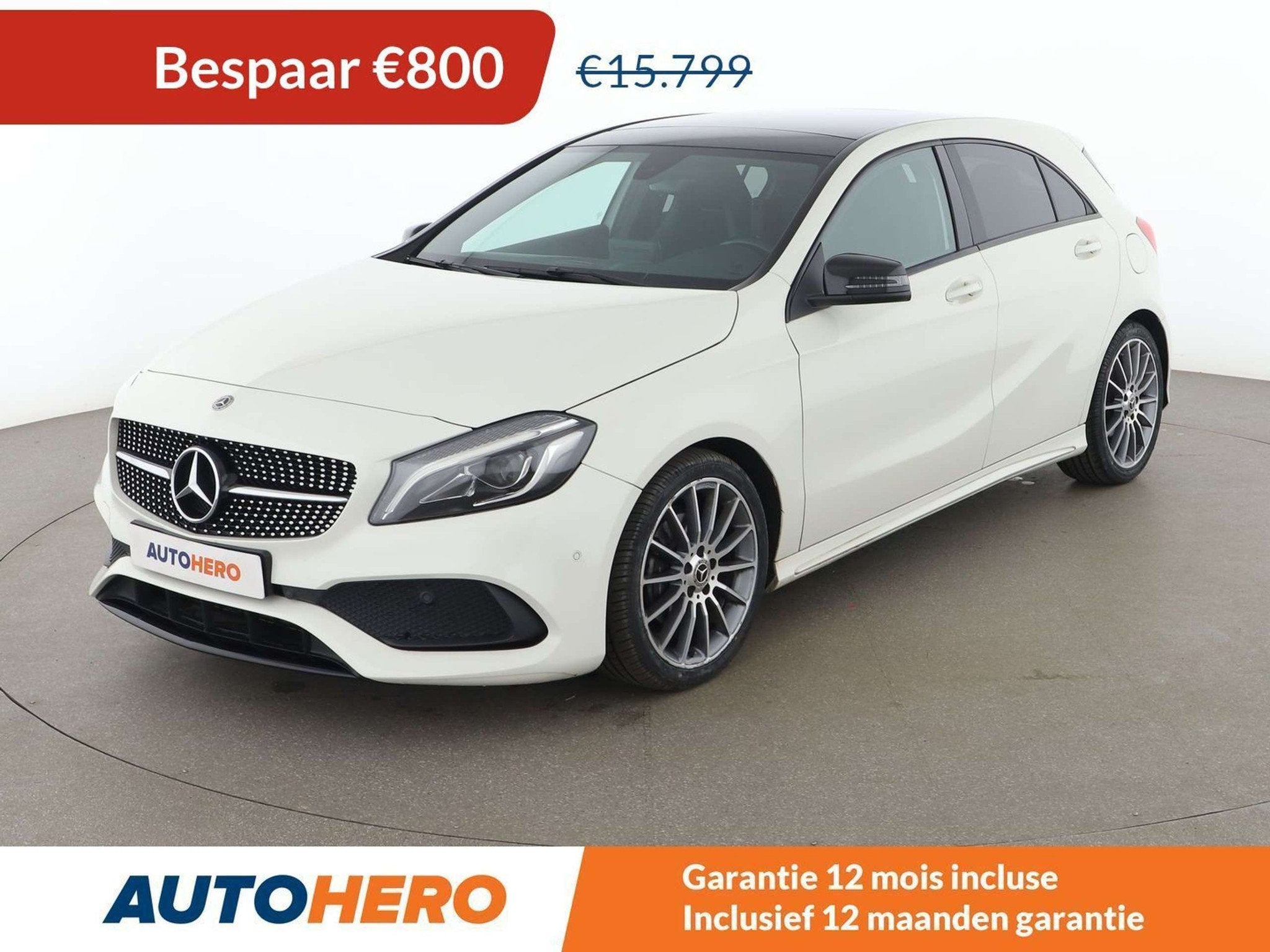 Mercedes-Benz A-Klasse 180 A 180 BlueEfficiency AMG Sport, Auto's, Mercedes-Benz, Gebruikt, Wit, 1595 cc, A-Klasse