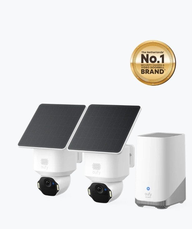 Neuf avec garantie : kit Eufy 2xE42 solocam + 1TB Homebase, Enlèvement ou Envoi, Neuf, Caméra extérieure