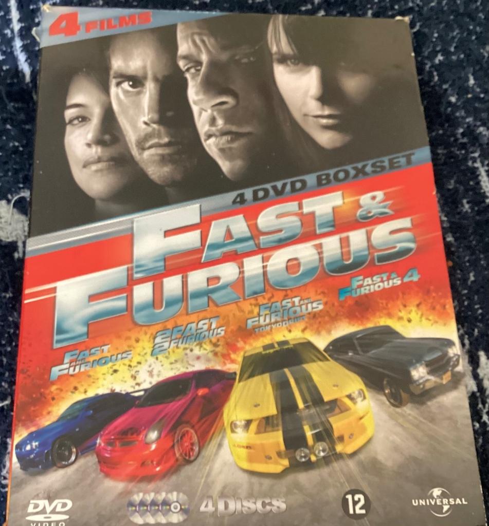 4 dvd box The Fast & Furious, Ophalen of Verzenden, Boxset
