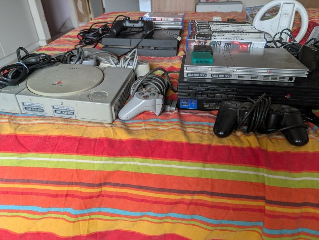 Lot de consoles de jeux + jeux, Ophalen, Gebruikt