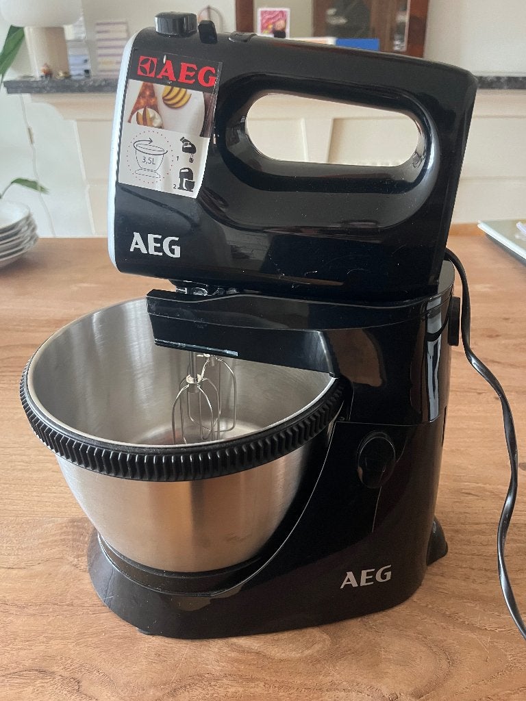 AEG SM 3300 mixer en draaikom inclusief kneedhaken, Electroménager, Enlèvement, Utilisé, Résiste au lave-vaisselle