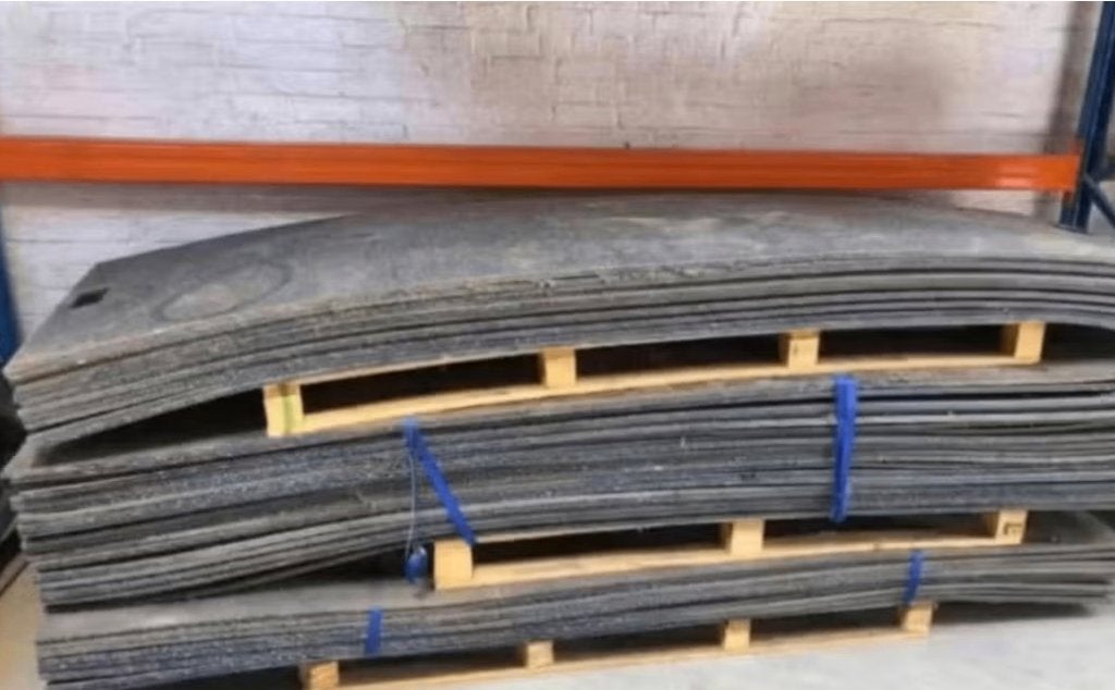 rijplaten Lot van 46 rijplaten 40 ton, Enlèvement, Utilisé