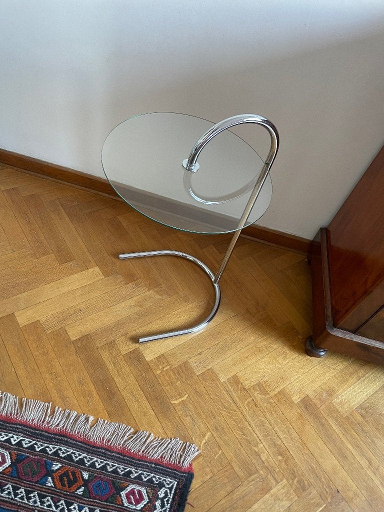 Table d'appoint - Bout de canapé design, Enlèvement ou Envoi, Rond, Moins de 55 cm, Verre