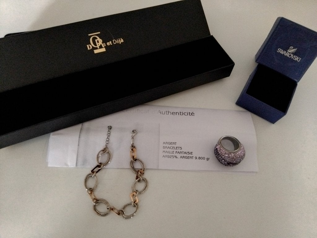 Lot de Bijoux bracelet et bague, Enlèvement ou Envoi, Neuf, Argent, Argent
