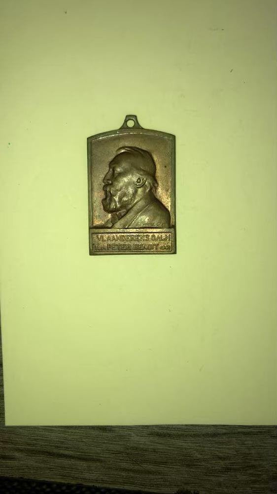 Médaille Bronze Art Nouveau - Peter Benoit - G. Devreese, Enlèvement ou Envoi, Bronze
