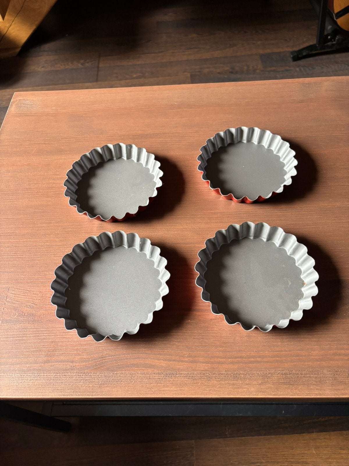 4 taartvormpjes, Ophalen of Verzenden, Zo goed als nieuw