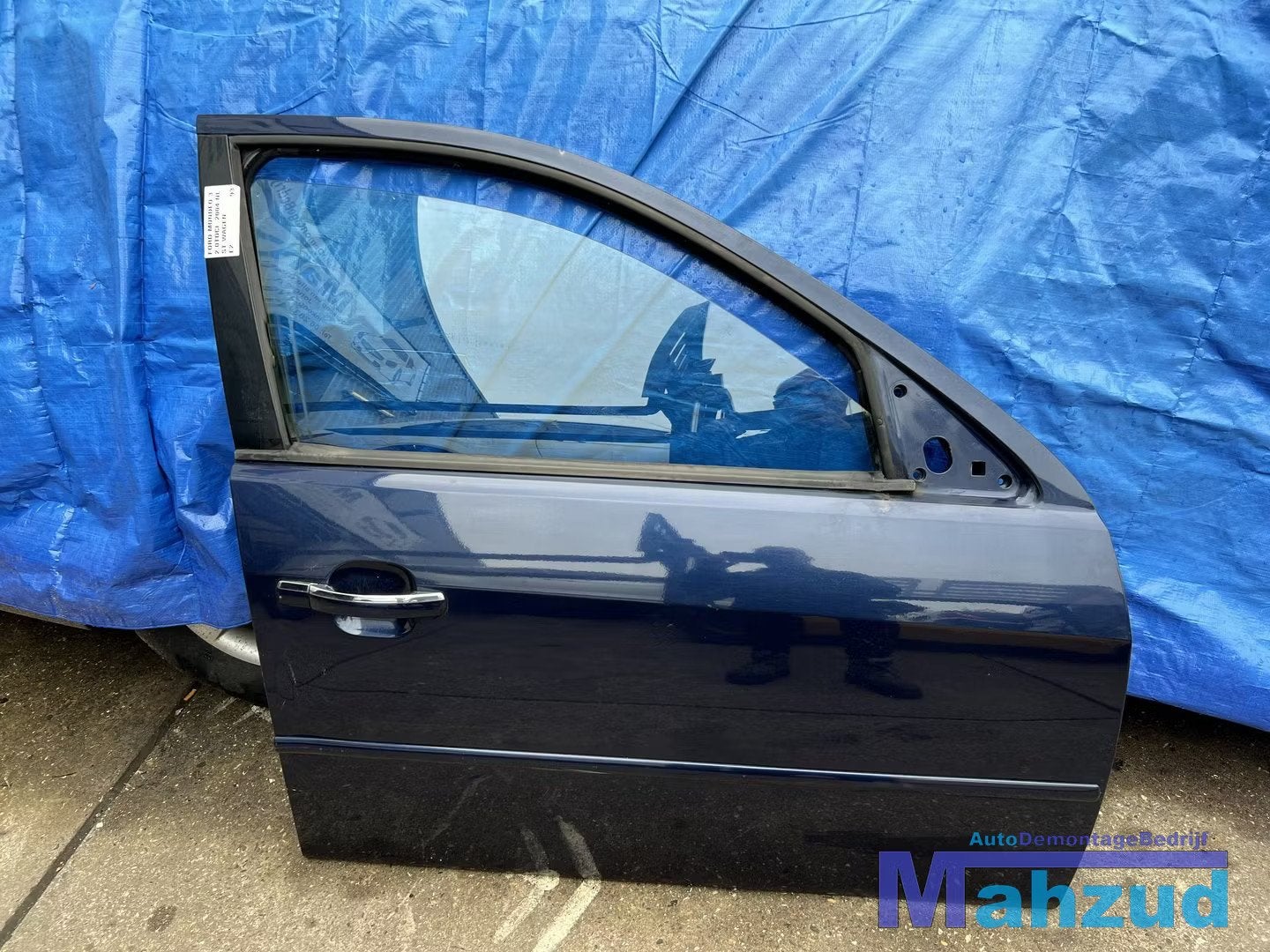 FORD MONDEO 3 Blauw E2 rechts voor deur portier 2000-2007, Auto-onderdelen, Gebruikt, Deur, Info@ford.com, Ford