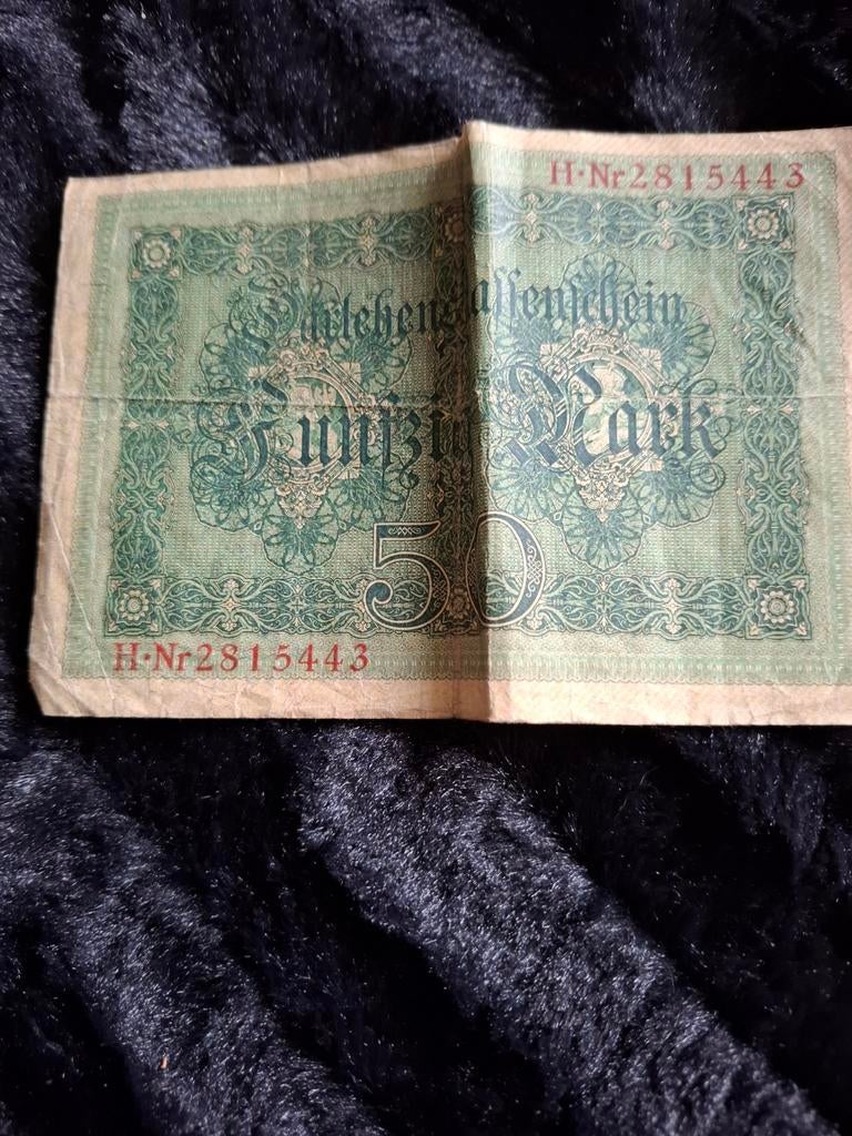 Billet de banque allemand de la Première Guerre mondiale, Enlèvement ou Envoi