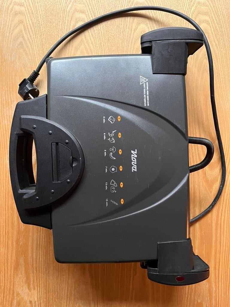 Zwarte panini-grill en tafelgrill van Nova, Electroménager, Enlèvement, Utilisé, Gril de table
