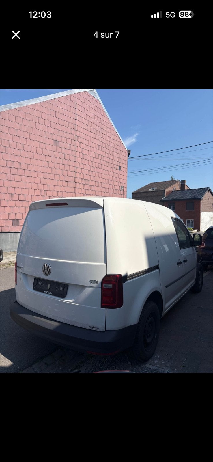 Vw caddy 2016 2.0l tdi, Auto's, Volkswagen, Voorwielaandrijving, Stof, Wit, 2 deurs