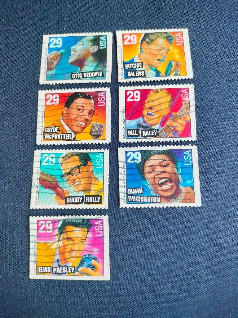 USA 1993 - legendes van Amerikaanse muziek, Verzenden, Gestempeld, Noord-Amerika