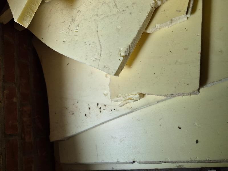 GRATIS isolatieplaten - ongeveer 25m², Gebruikt, Hardschuim (Pir), 15 m² of meer, Muurisolatie