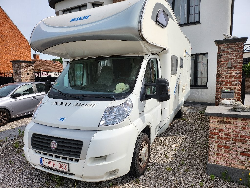 Mooie Mobilhome voor 6 personen, Caravans en Kamperen, Mobilhomes, Integraal, Fiat, Fietsendrager, 6 tot 7 meter