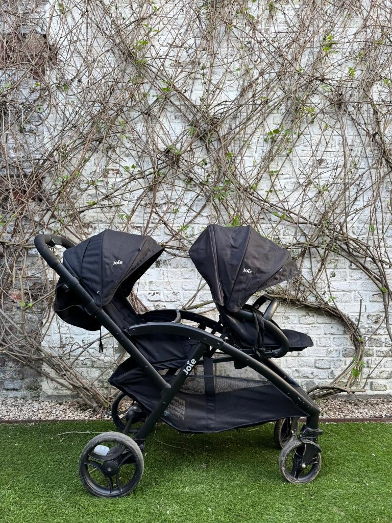 Joie Duo tandem buggy – zwart – incl. regenhoes – Gent, Kinderen en Baby's, Ophalen, Gebruikt, Overige merken, Duomodel