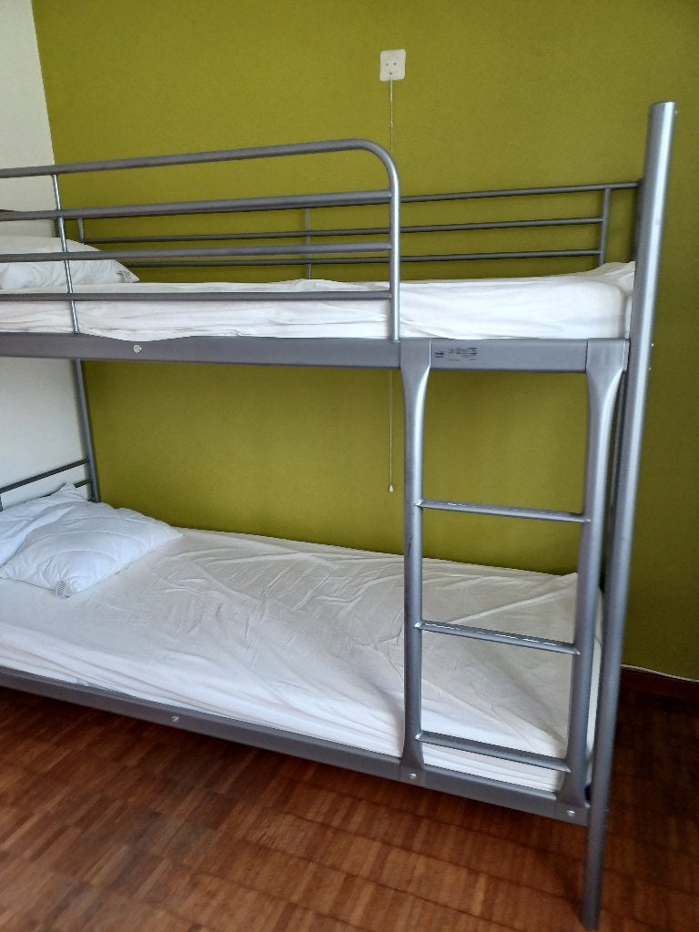 Lit superposé en métal, 90 cm, Comme neuf, Enlèvement, Lits superposés