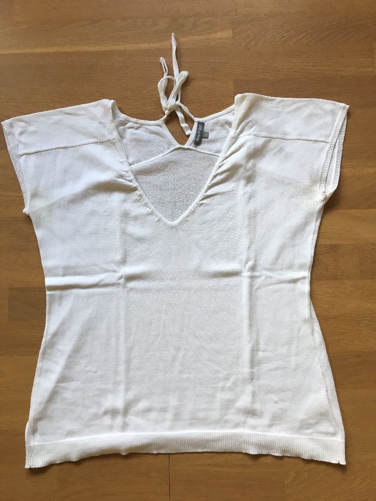 Mooie witte top Russo & Conti (JBC) maat L, Taille 42/44 (L), Manches courtes, Enlèvement ou Envoi, JBC