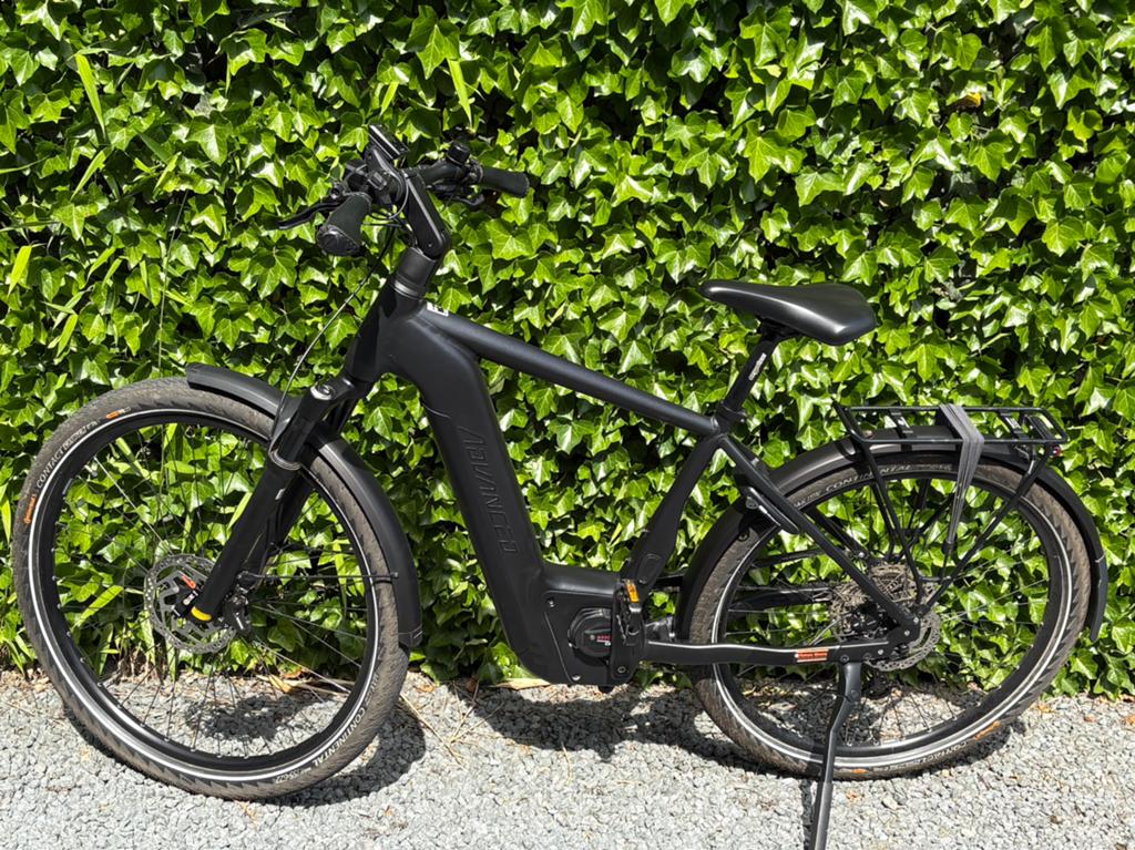 Elektrische herenfiets, Fietsen en Brommers, Elektrische fietsen, Ophalen, Zo goed als nieuw