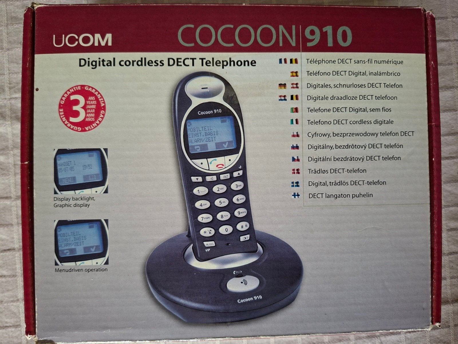 Draadloze DECT telefoon, 2 toestellen, Télécoms, Téléphones fixes | Combinés & sans fil, Enlèvement ou Envoi
