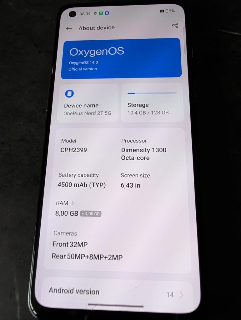 One plus nord. Werk perfect maar is beschadigd langs buiten., Telecommunicatie, Mobiele telefoons | Apple iPhone, Ophalen of Verzenden