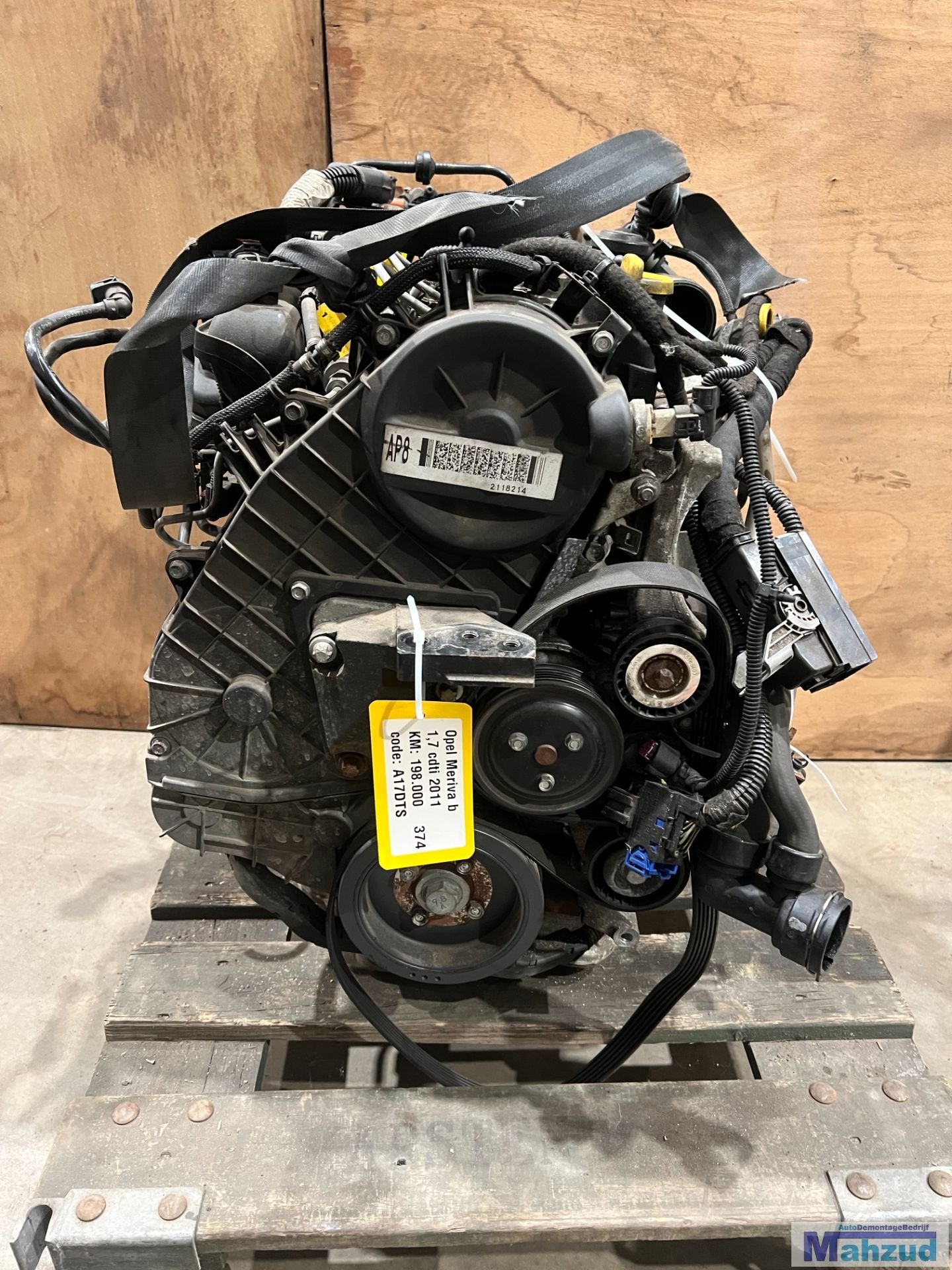 Bloc-moteur OPEL MERIVA B 1.7 A17DTS, Opel Automobile GmbH, Opel, Bahnhofsplatz 1
65423  Russelsheim am Main, DE, Kontakt@opel-infoservice.de