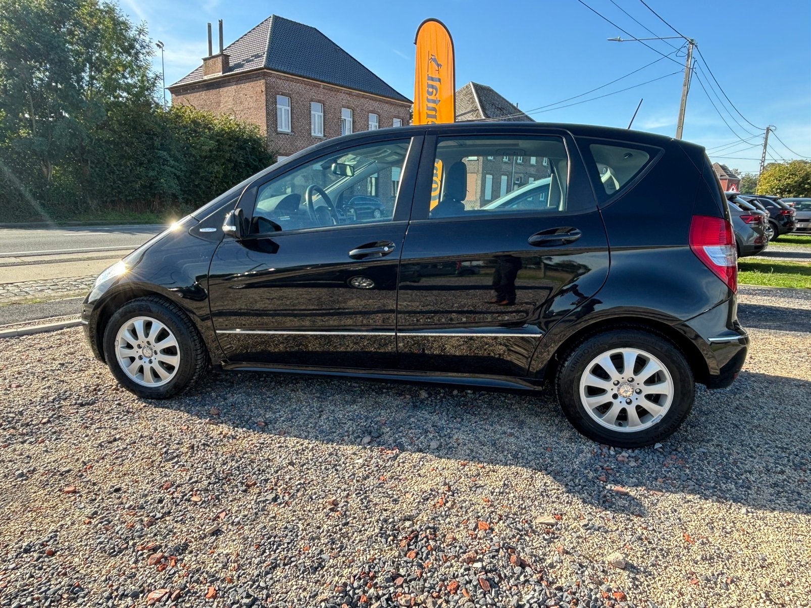 Mercedes A180cdi, Auto's, Zwart, Leder, Diesel, 5 deurs