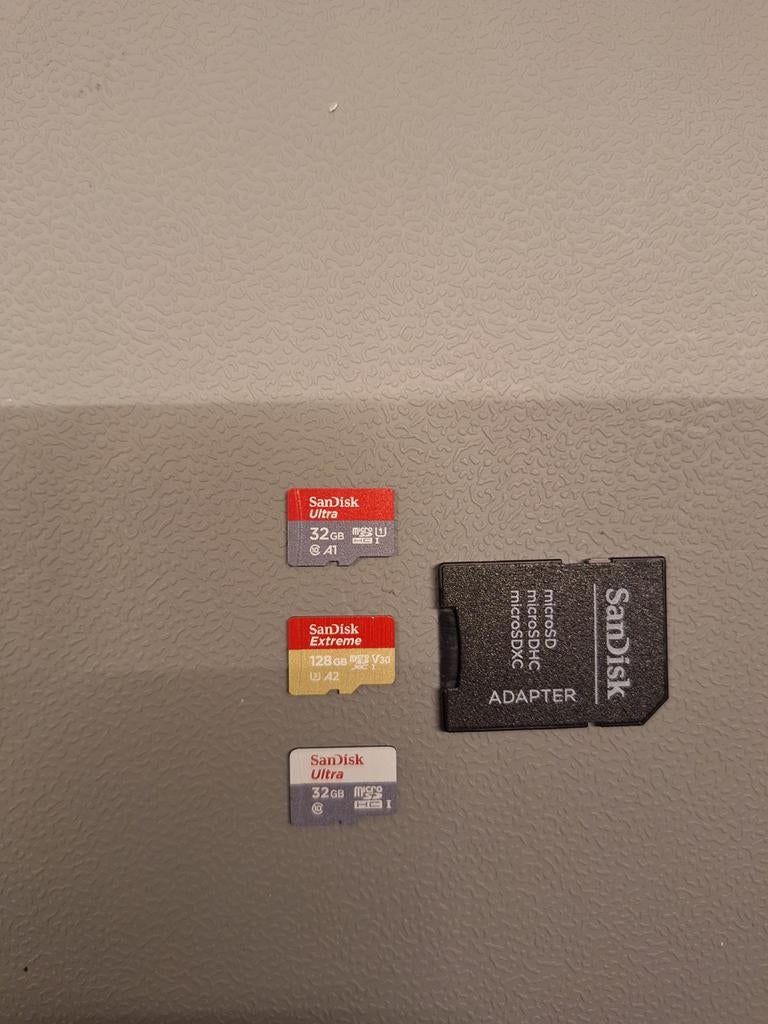 SD-kaartsleuf, Audio, Tv en Foto, Foto | Geheugenkaarten, Zo goed als nieuw, SD, SanDisk, 32 GB