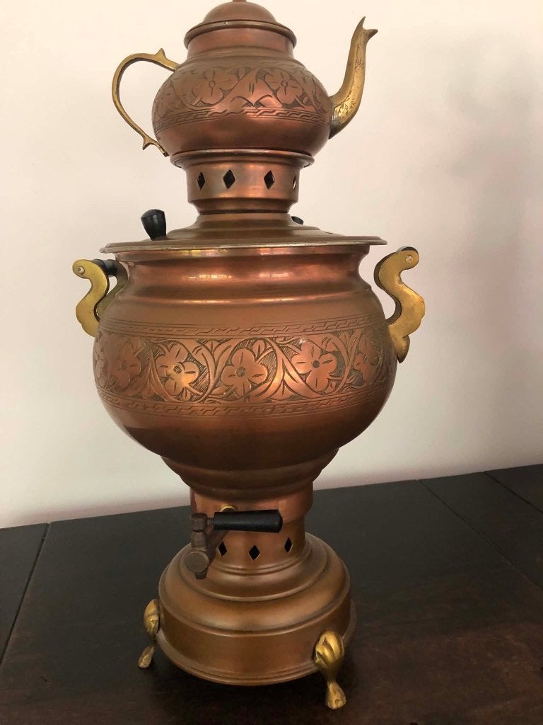 Samovar en cuivre, Antiquités & Art, Enlèvement, Cuivre