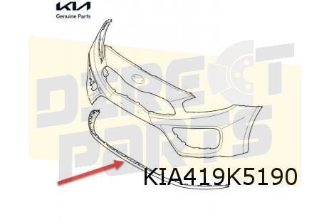 Kia Ceed (-8/15) Voorbumperspoiler (versie GT) Origineel! 86, Neuf, Kia, -, -
