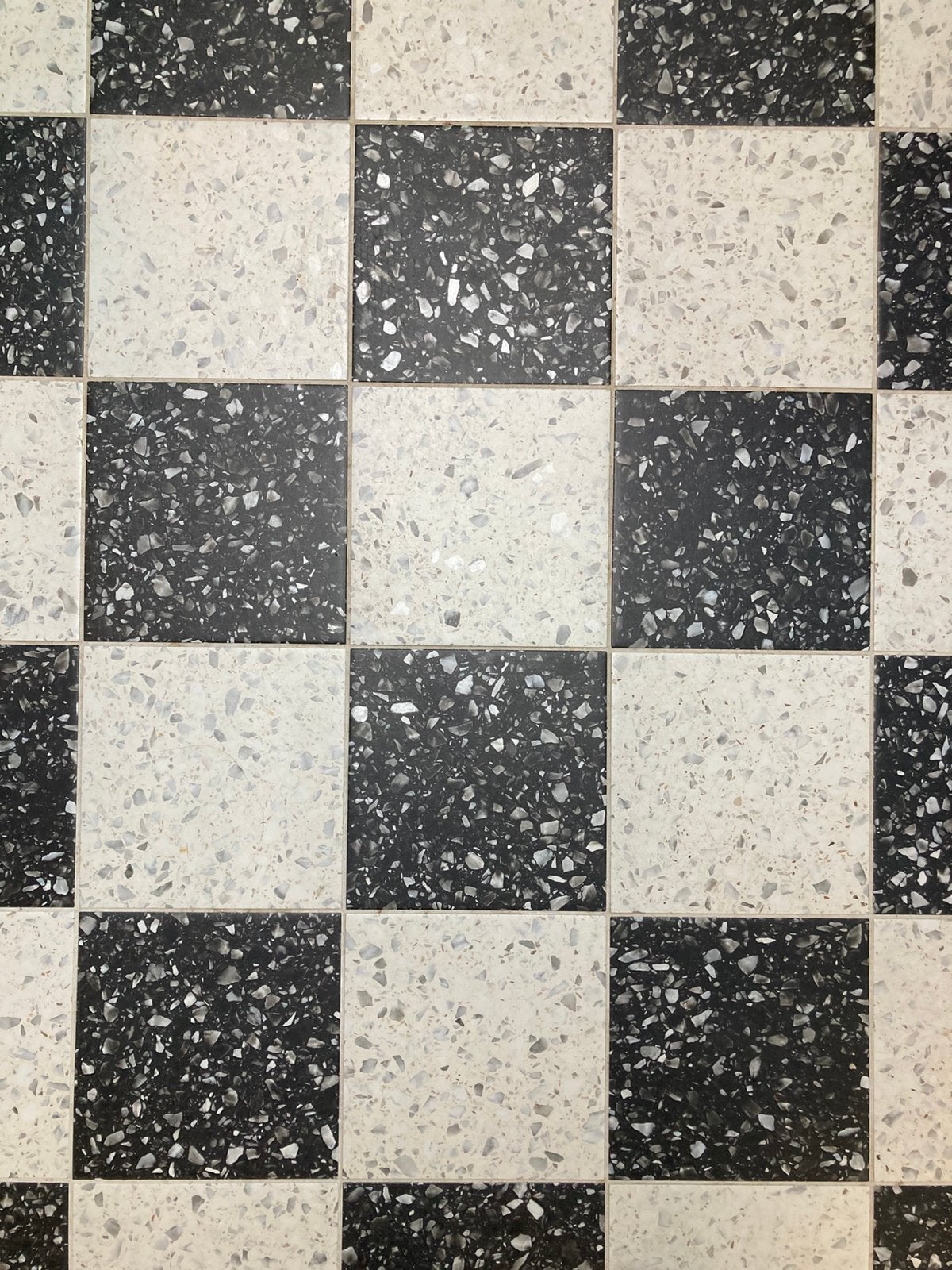 Carrelage de sol en terrazzo noir et blanc 20x20. 89 pièces, Bricolage & Construction, Enlèvement, Comme neuf, Carrelage de sol