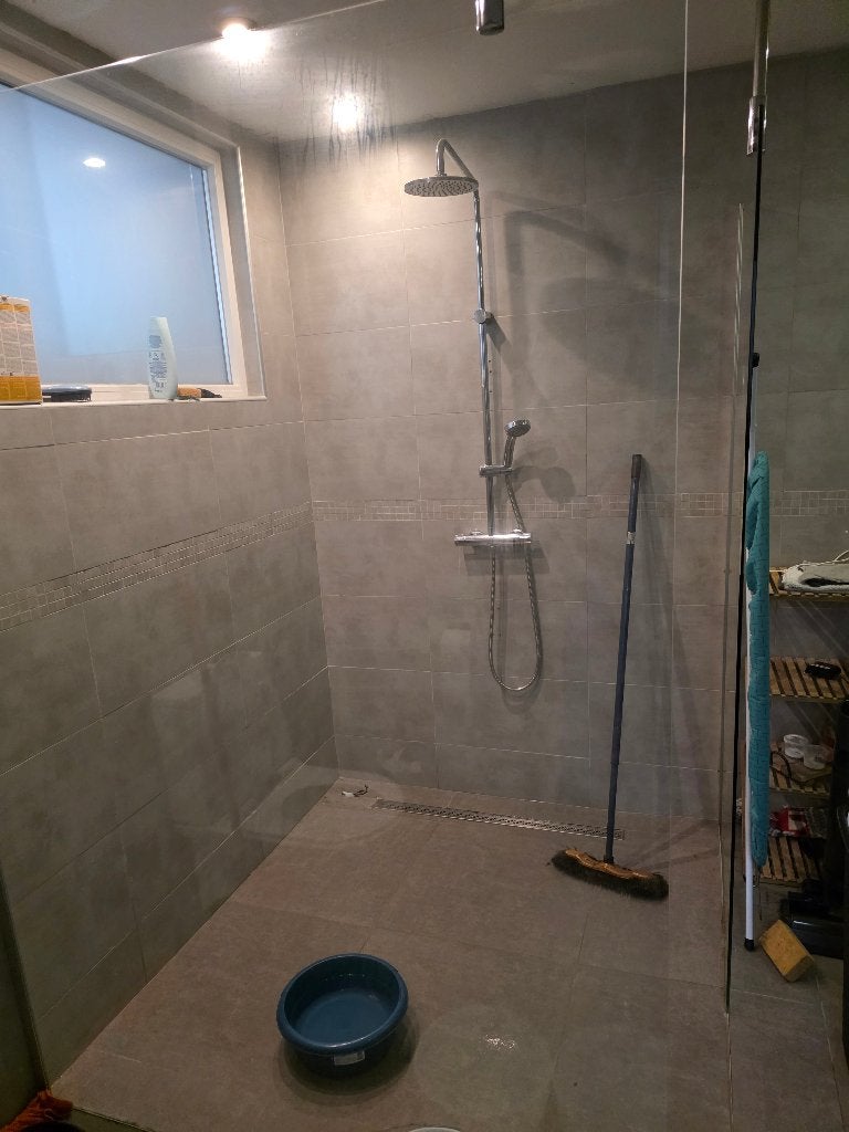 Glazen douchewand, Ophalen, Gebruikt, Glas, Douche