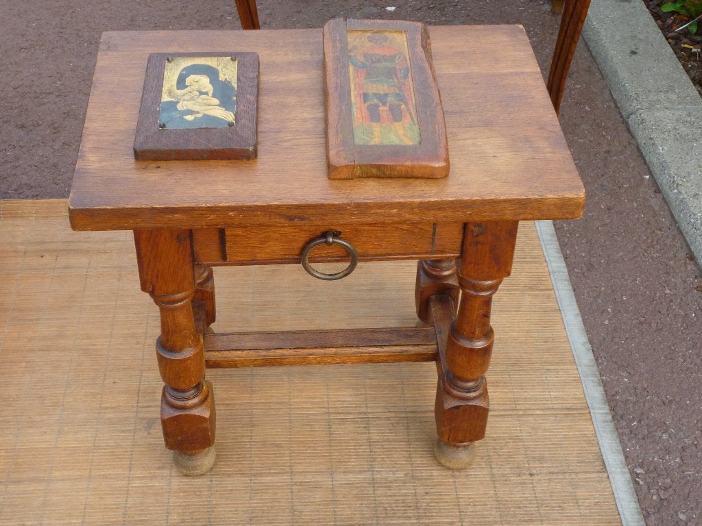 Petite table chêne, Enlèvement