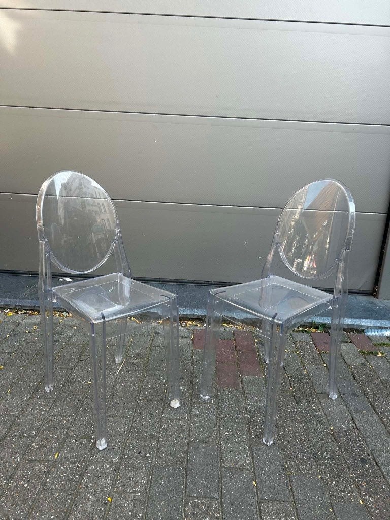 Chaises Philippe Starck Victoria Ghost, Maison & Meubles, Enlèvement, Utilisé, Autres couleurs, Deux