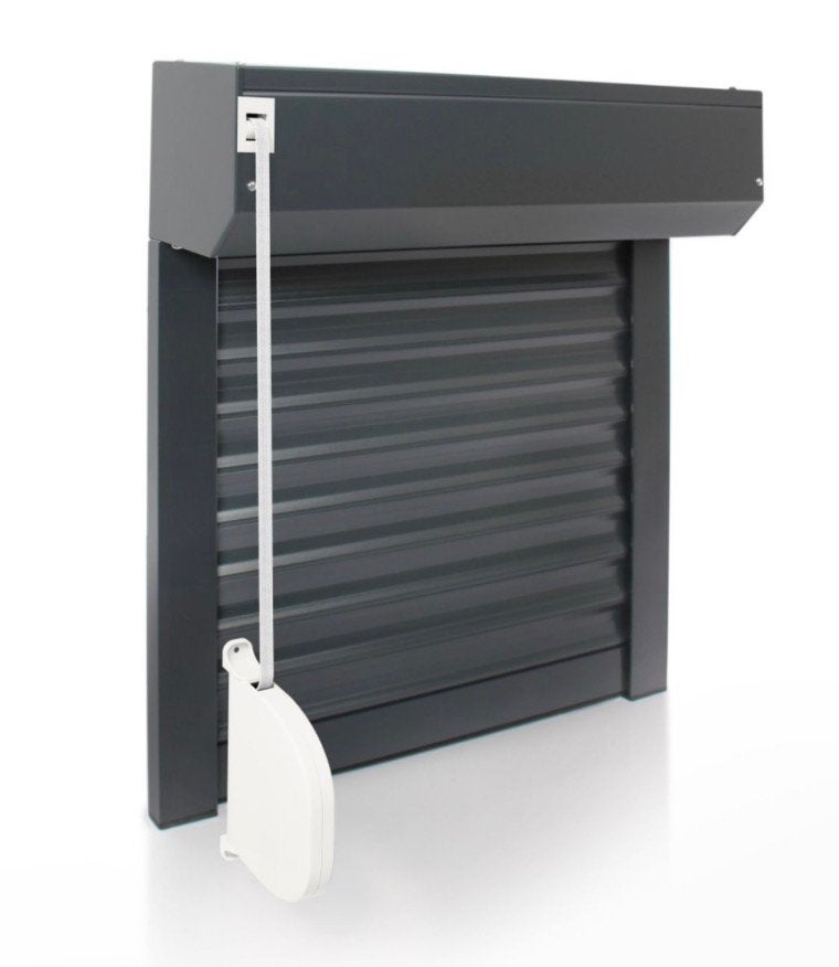 Volet recoupable Sangle Alu Avosdim H120XL109,5 Anthracite, Bricolage & Construction, Volets, Gris, 100 à 150 cm, Enlèvement, Utilisé