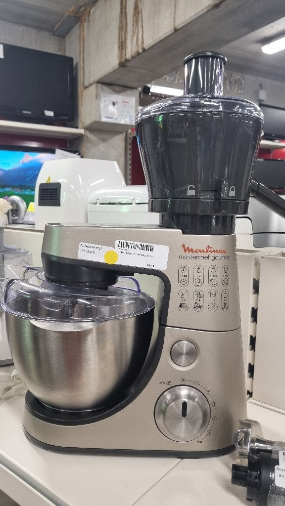 Très beau robot de cuisine Masterchef Moulinex + accessoires, Electroménager, 4 litres ou plus, Enlèvement, Comme neuf, 3 vitesses ou plus