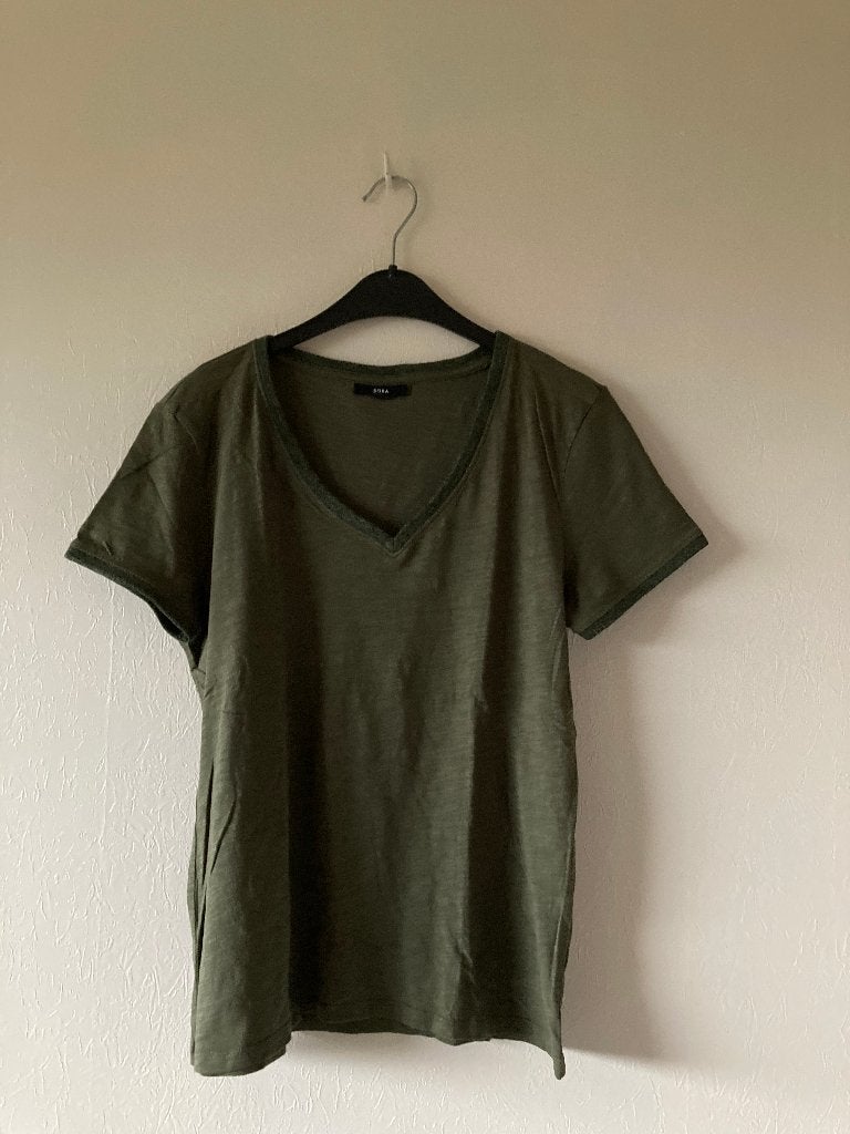 Kaki t-shirt met korte mouwen, Sora, Medium, Manches courtes, Taille 38/40 (M), Enlèvement ou Envoi, Comme neuf