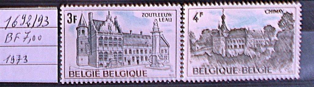Belgique  1692/93    **/mnh, Neuf, Non oblitéré, Art, Gomme originale