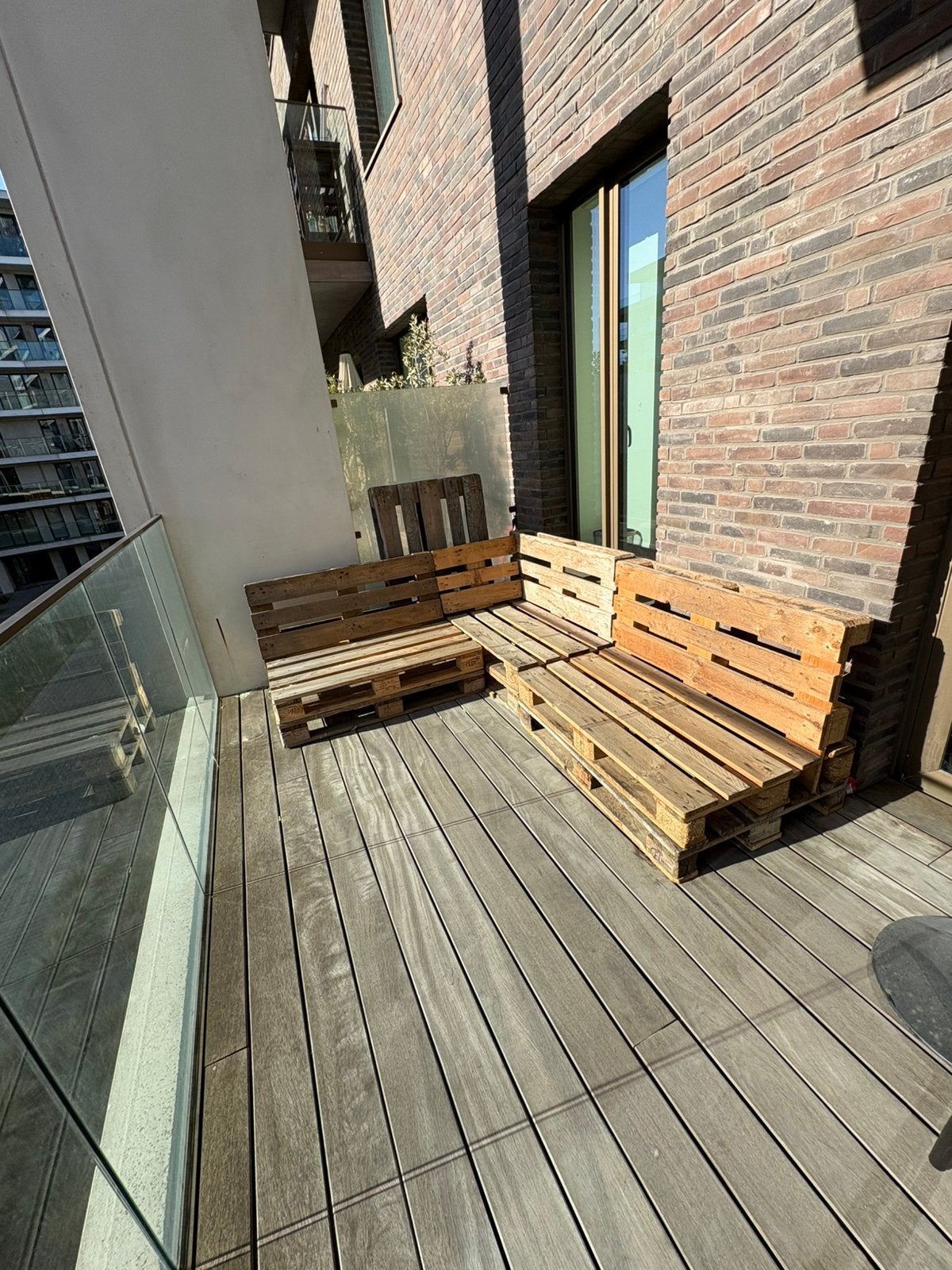 Buitensalon palletten lounge, Ophalen, Zo goed als nieuw