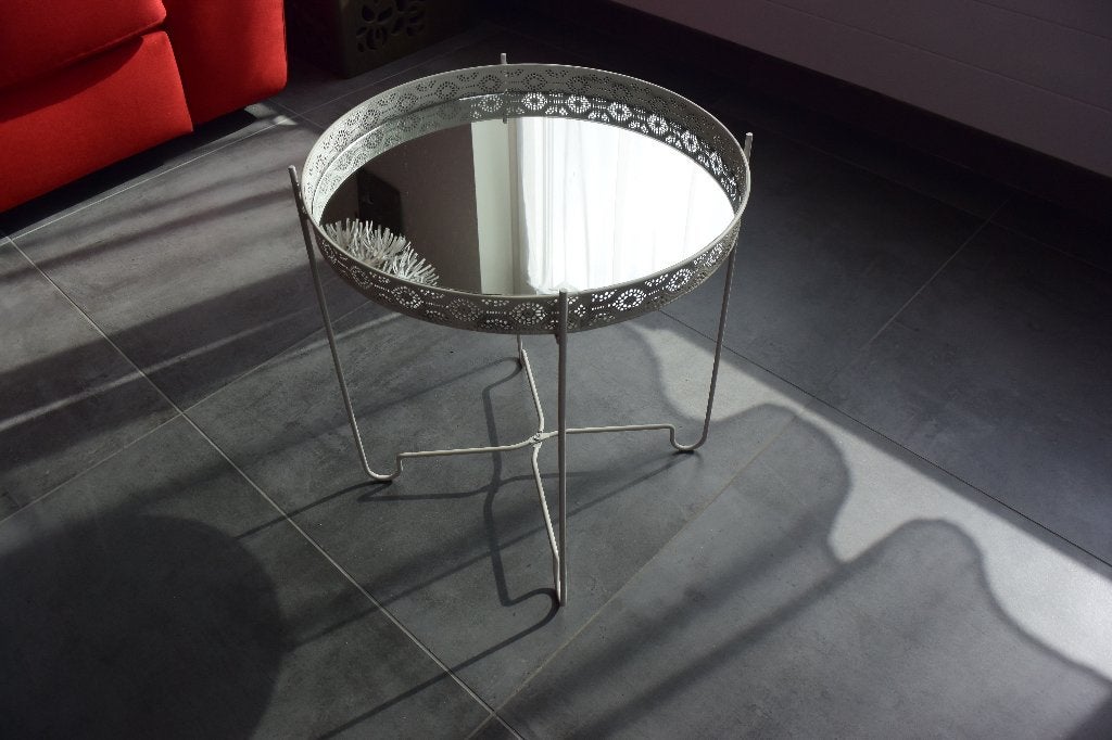 Table basse salon, Verre, Rond, Comme neuf, Enlèvement