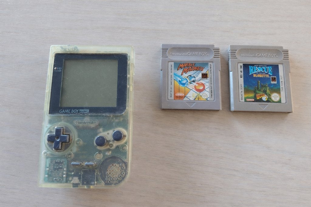 Pochette transparente pour Nintendo Gameboy avec 2 jeux, Enlèvement ou Envoi, Utilisé
