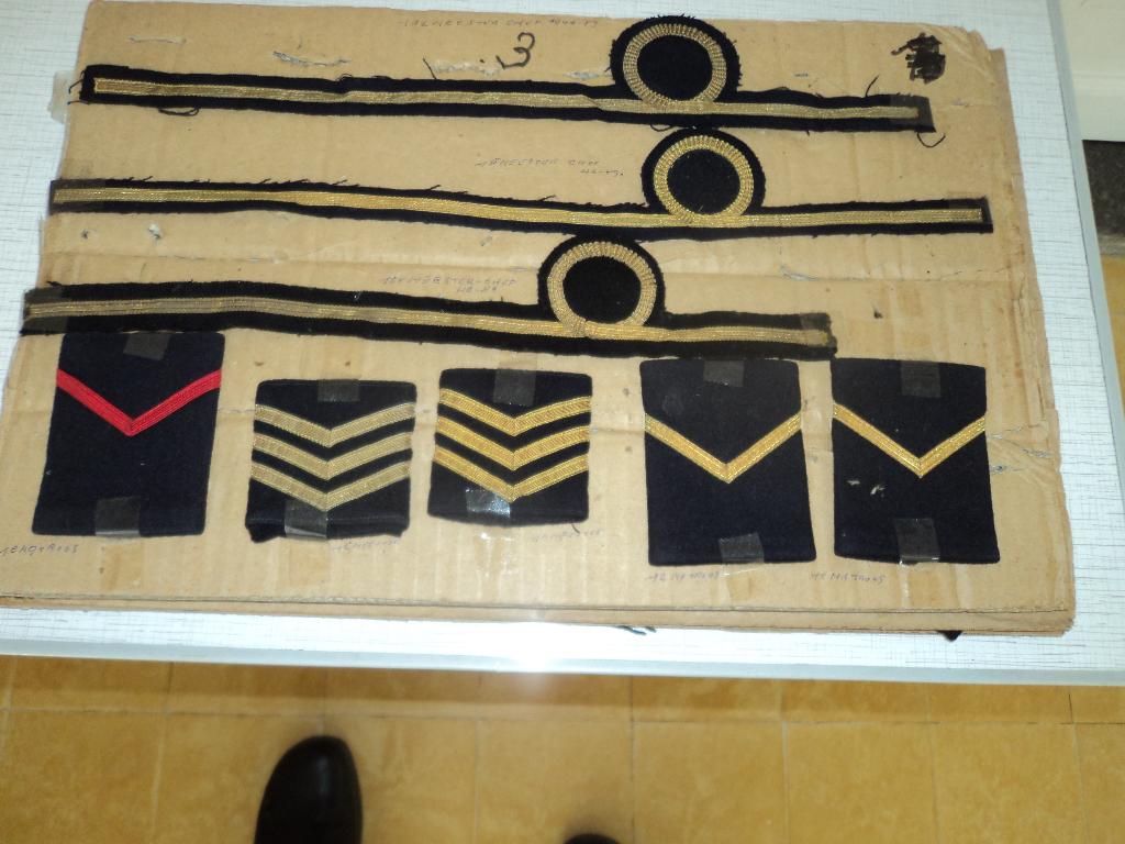 Blad met 8 Marinegraden, Verzamelen, Militaria | Algemeen, Ophalen of Verzenden, Marine
